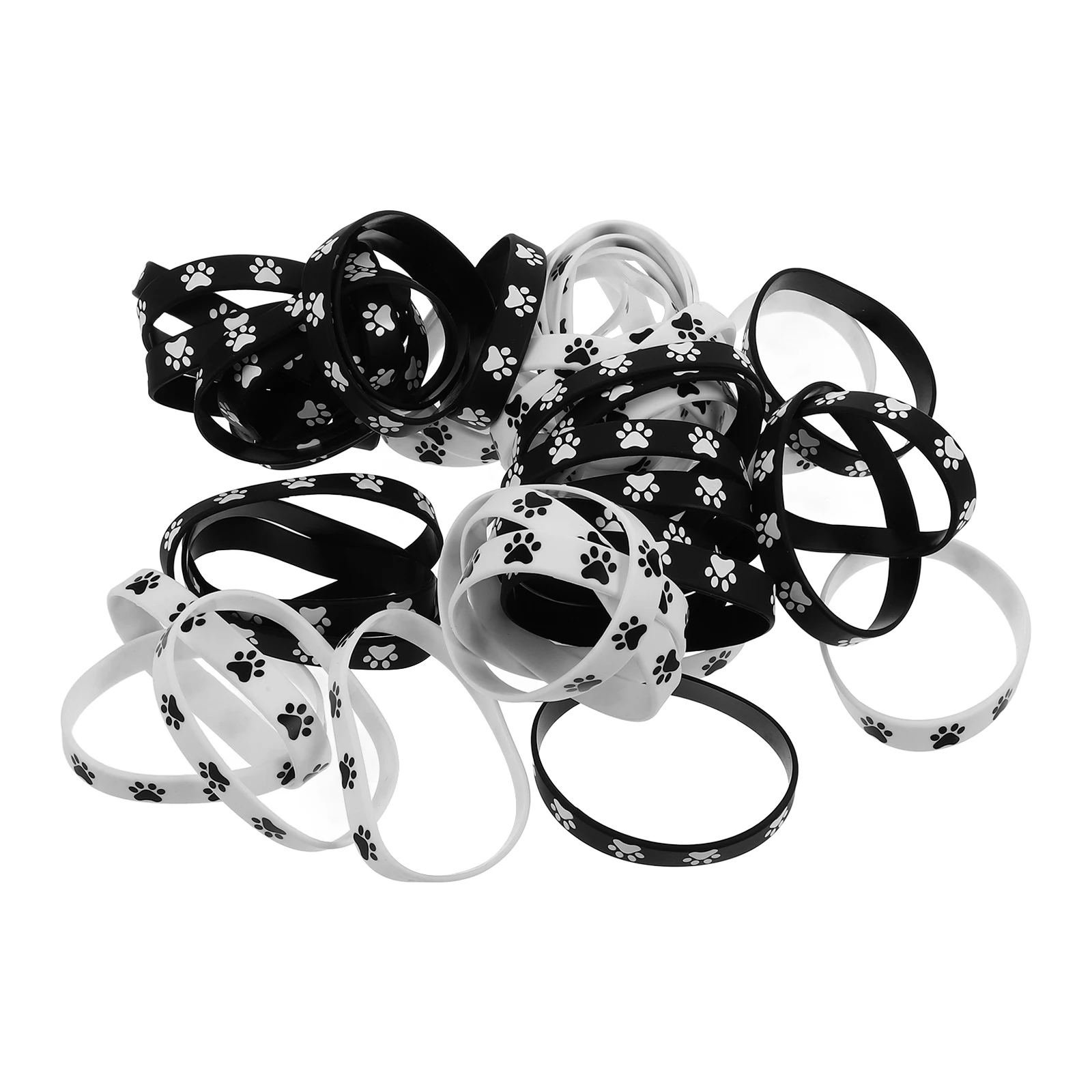 

48 Pcs Rubber Bracelet Bracelets Hand Multi-color Wrist Colored Wristbands Printable