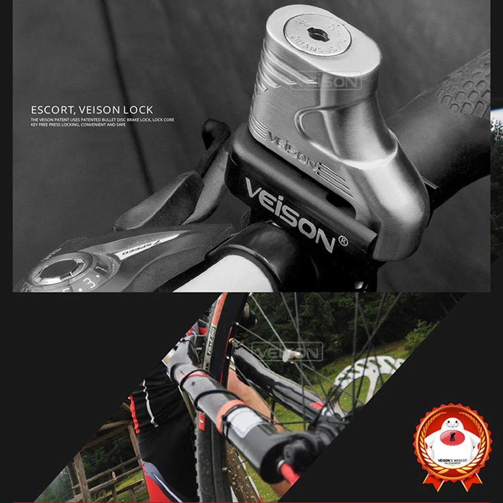 모토크로스 도난 방지 디스크 브레이크 잠금 장치 안전 보호 오토바이 야외 도난 방지 오토바이 잠금 장치 스쿠터 자전거 디스크 잠금 장치