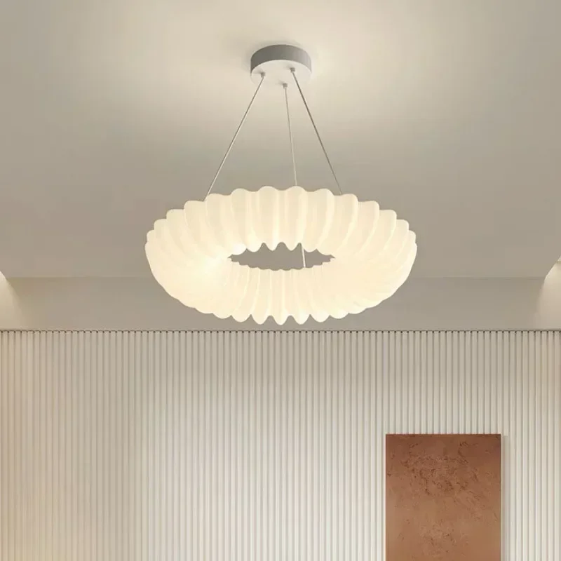 

Pendant Light Cream Style Chandelier for Bedroom Living Dining Room Cafe Home Decor Hanging Lamps for Ceiling Lustre