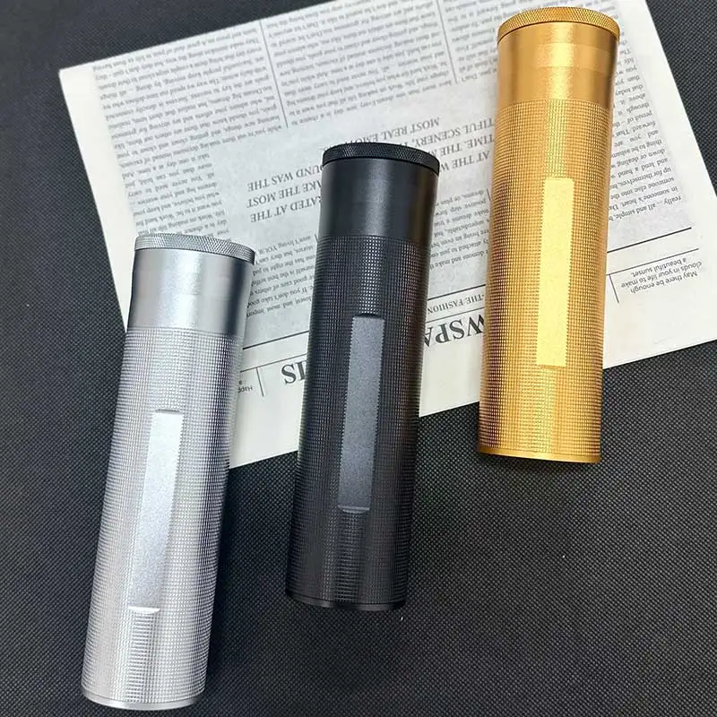 

Cigar Humidor Tube with Hygrometer and Humidifier Portable Metal Moisture Proof Keep Cigars Fresh,Perfect for Travel&Storage 917