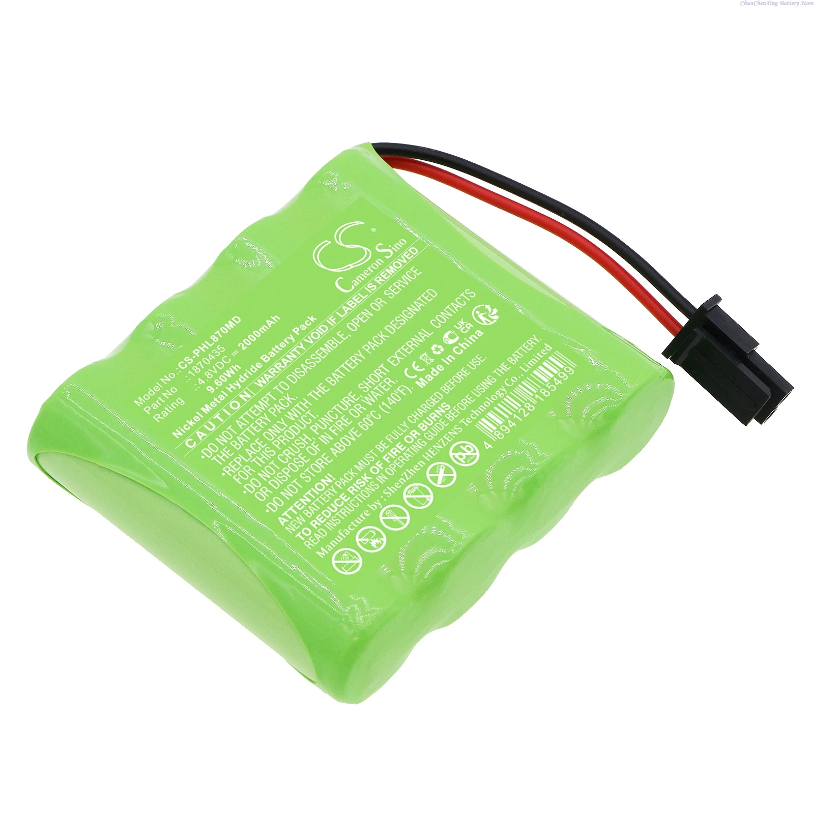 

Cameron Sino 4.8V 2000mAh Medical Battery 1870435 B11923 for Philips Lifeline GoSafe Mobile Alert System 870435 +TOOL
