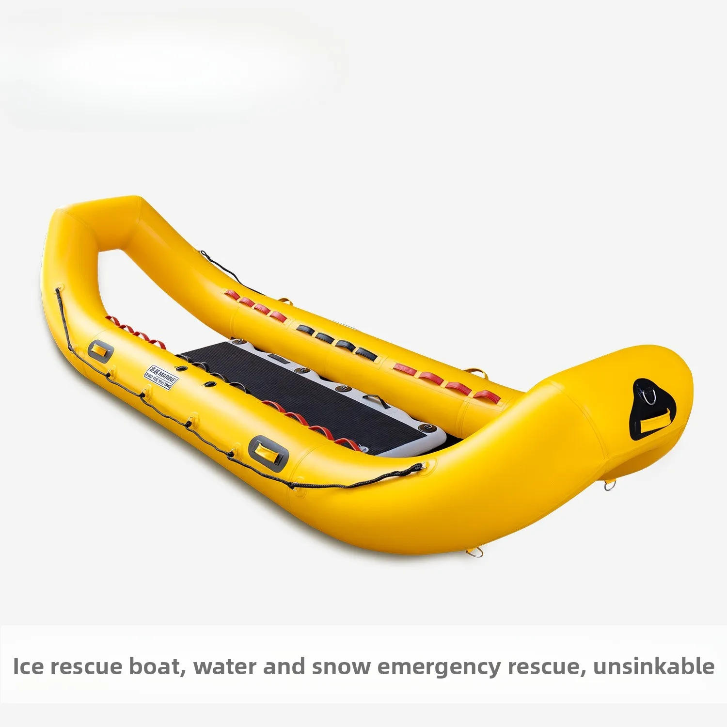 

Mega ice inflatable emergency life raft water gantry leather lift snow ice water dual purpose banana boat