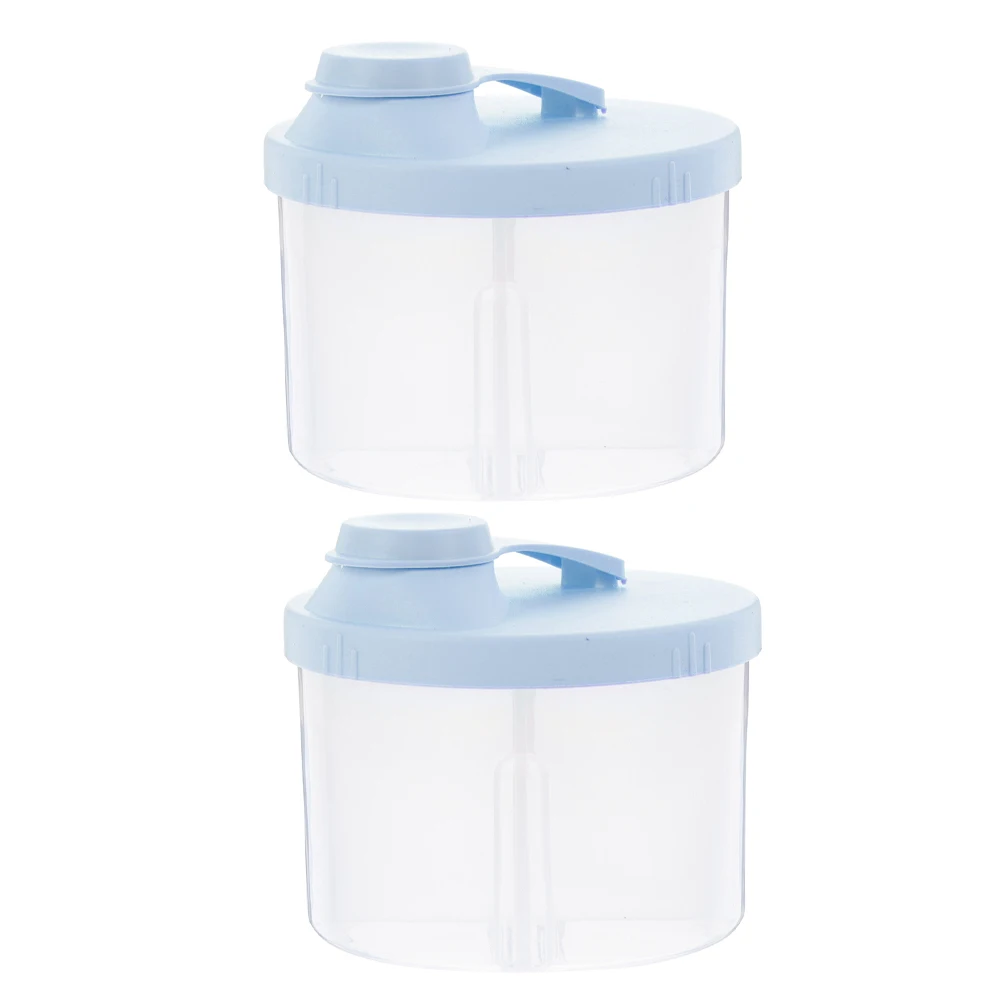 

2Pcs Portable Powder Box Large Capacity Formula Dispenser Travel Powder Travel Container Container Reusable Storage