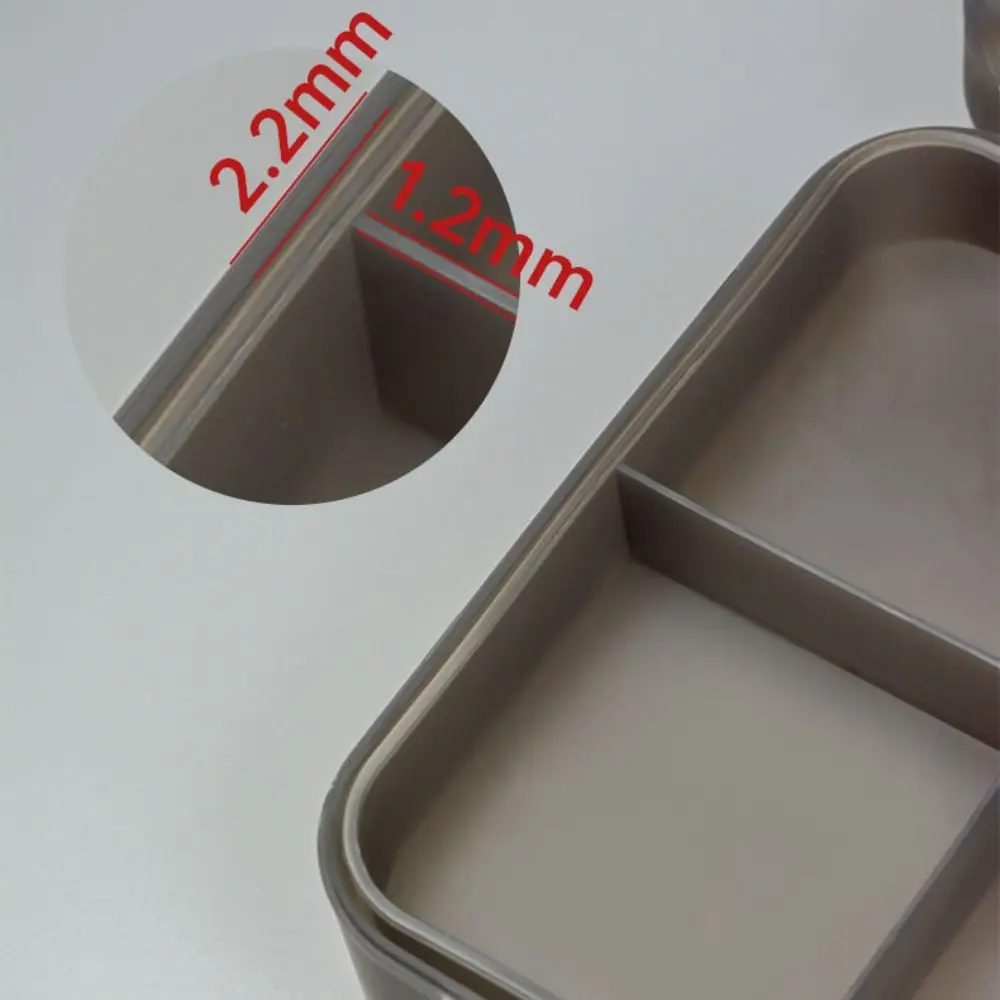 Semplice con manico per astuccio per schizzi con fibbia Astuccio per cancelleria impermeabile Scatola portaoggetti da tavolo in plastica antipolvere