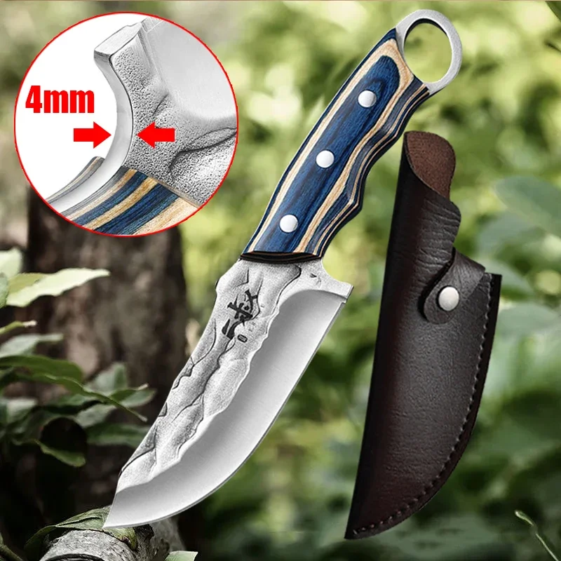 Coltello per disossare in acciaio inossidabile coltello per disossare forgiato a mano mannaia per carne coltelli per tagliare la carne di pesce