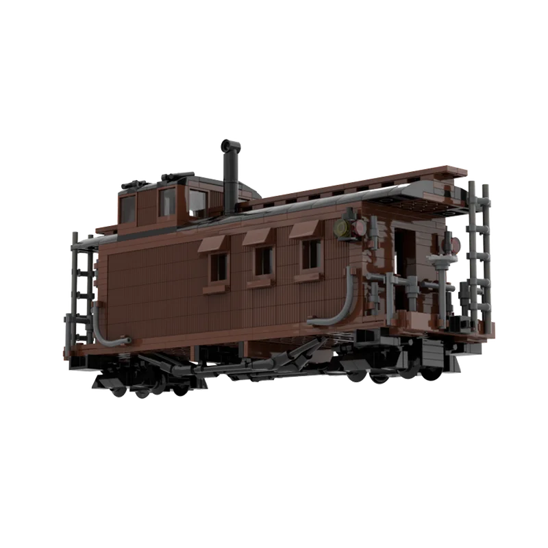

650 шт. MOC поезд D & RGW узкий кабазская модель каретки DIY образовательная сборка строительные блоки игрушки детский подарок на день рождения