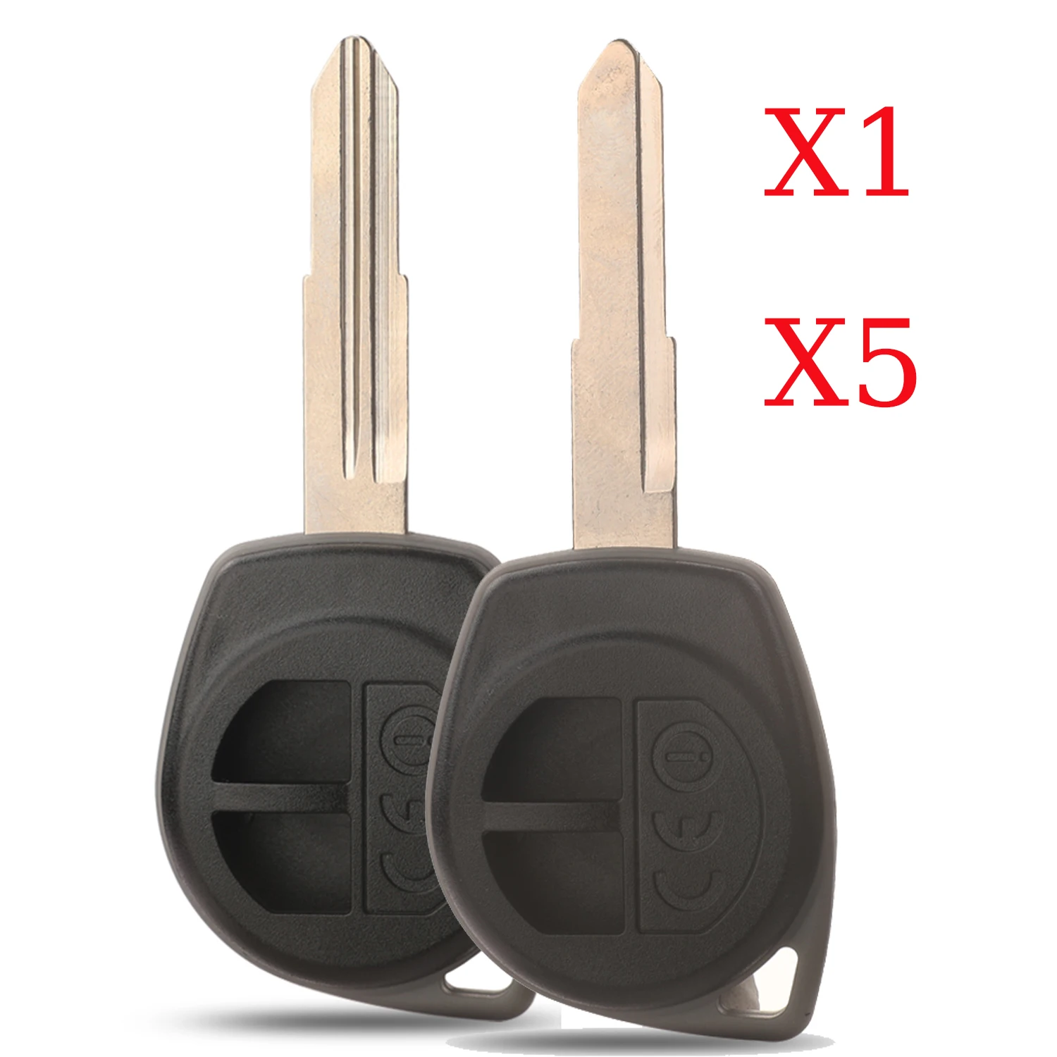 jingyuqin X1 X5 Car Key Shell Fob Case+Rubber Pad For Suzuki Swift Grand SX4 Liana Aerio Vitara GRAND VITARA ALTO Jimny key