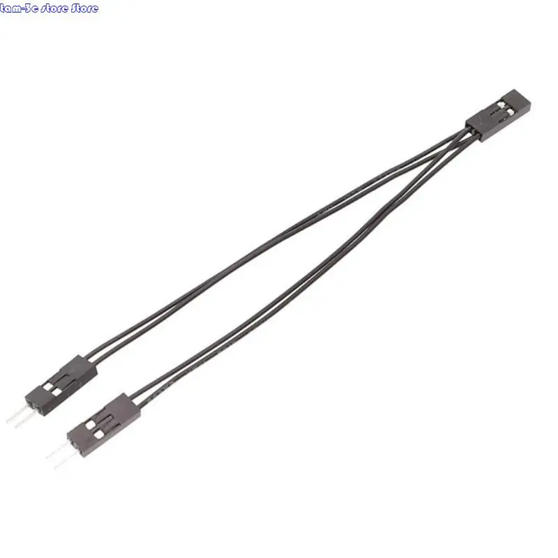 D0UA 2.54 มม. 2pin ตัวเมียกับลวดจัมเปอร์ตัวผู้สองตัวสำหรับการเชื่อมโยงส่วนประกอบอิเล็กทรอนิกส์