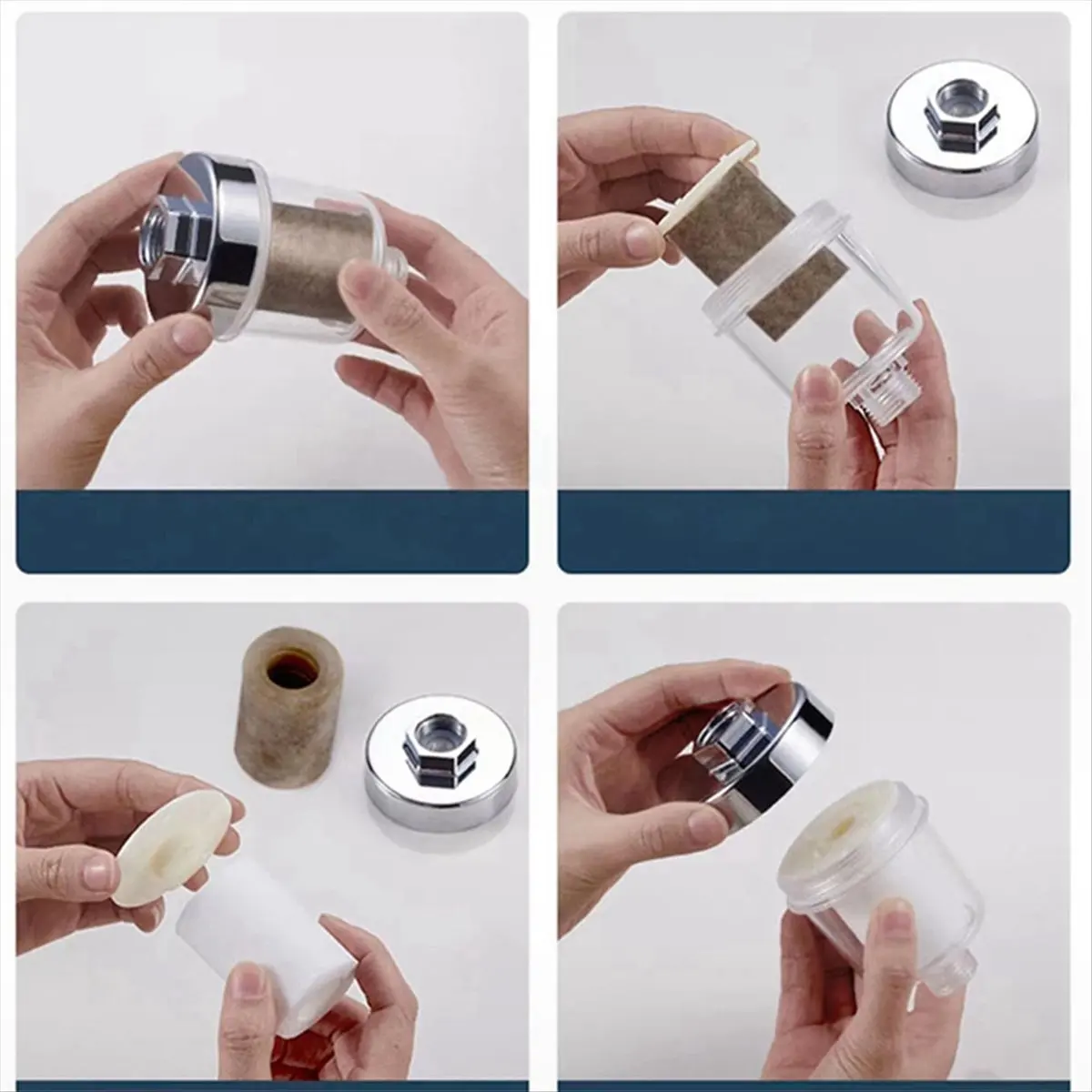 [Greatitem]Water Outlet Purifier Kits Universal Faucet Filter Kitchen Bathroom Shower Household Filter PP Cotton