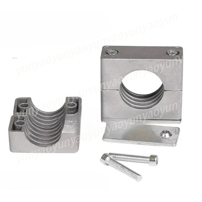 4Pcs Aluminium Pipe Clamp High Temp Resistant Light Duty Clip for Hydraulic Hose Marine Pipe Cable Fixing