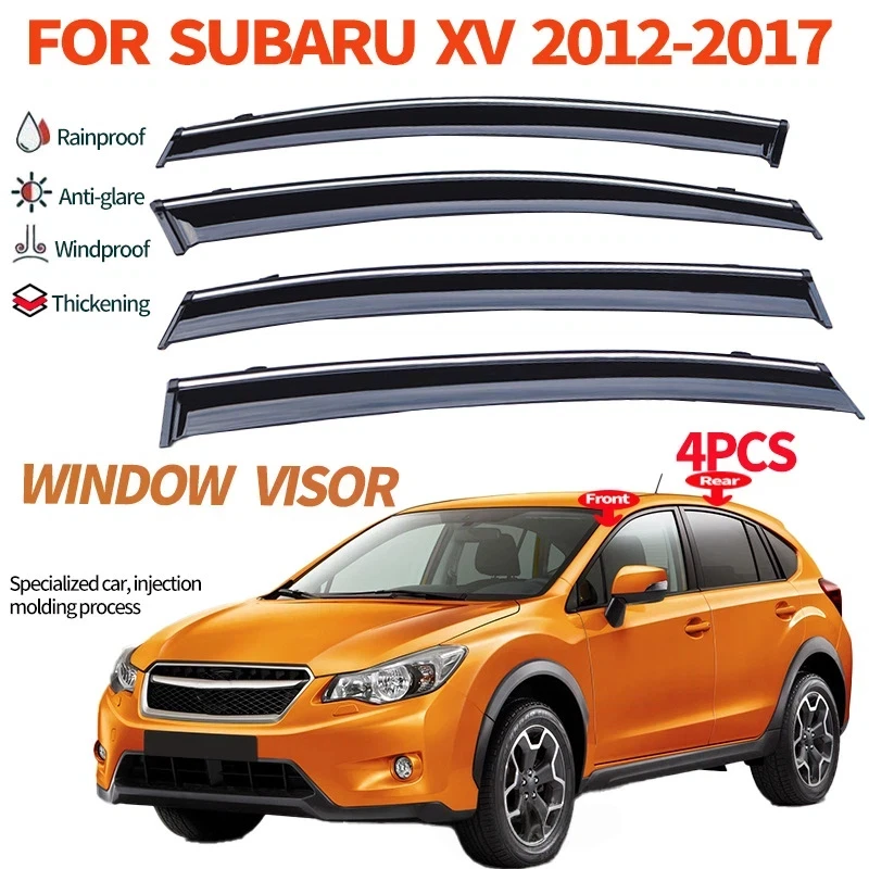 

FOR SUBARU Crosstrek GP XV 2012-2017 Car Window Visor ,Side Window Deflector Weathershield Sun Rain Guard