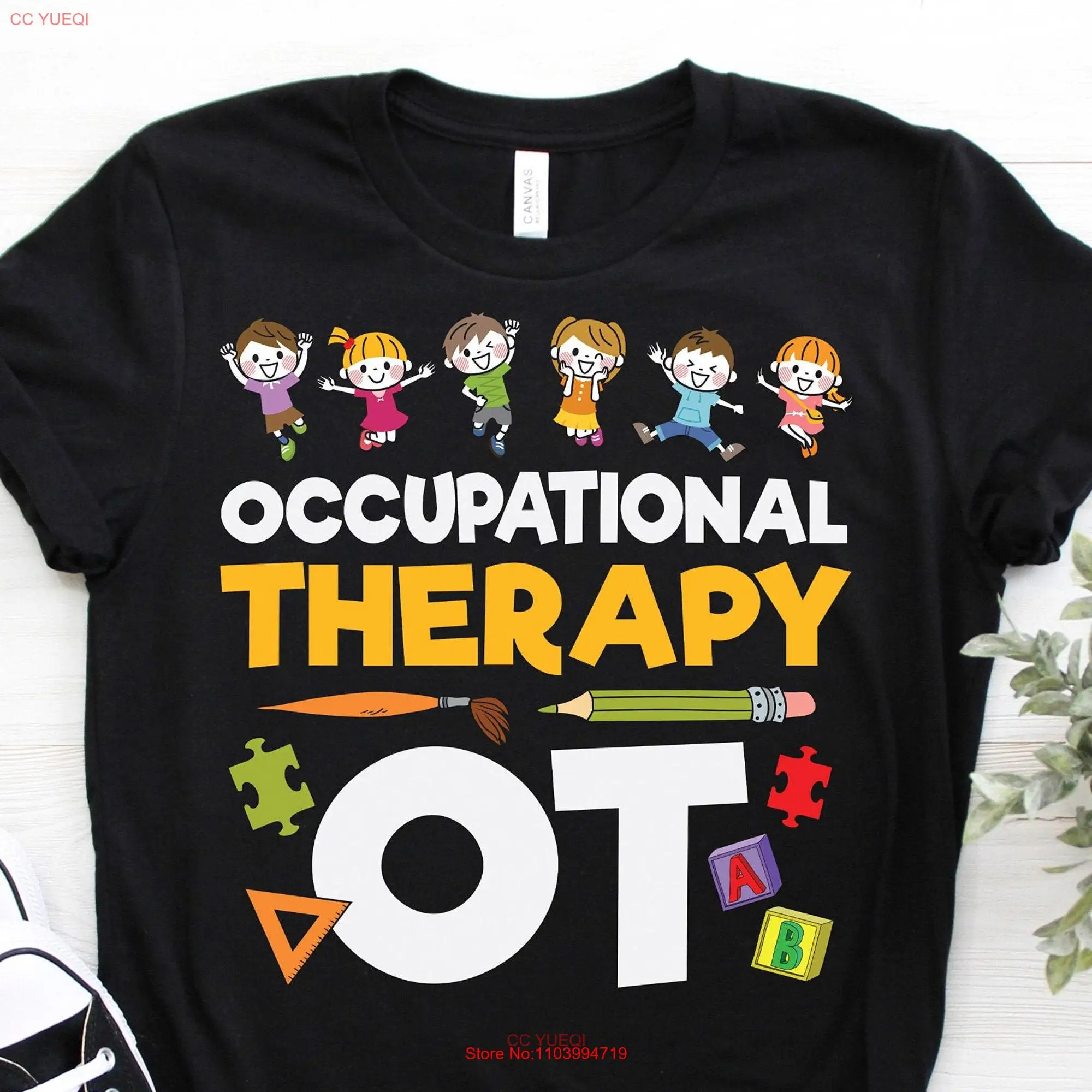 OTA 보조 의료 시스템 작업 치료 티셔츠, 어린이, OT 치료사, 학교 졸업 선물