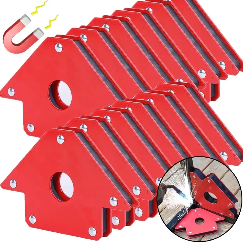 Metal Fixed Welding Auxiliary Locator Tool Hardware Accessories Magnet Welding Holder Soldering Hanging Fix Clamp 45°/ 90°/135°