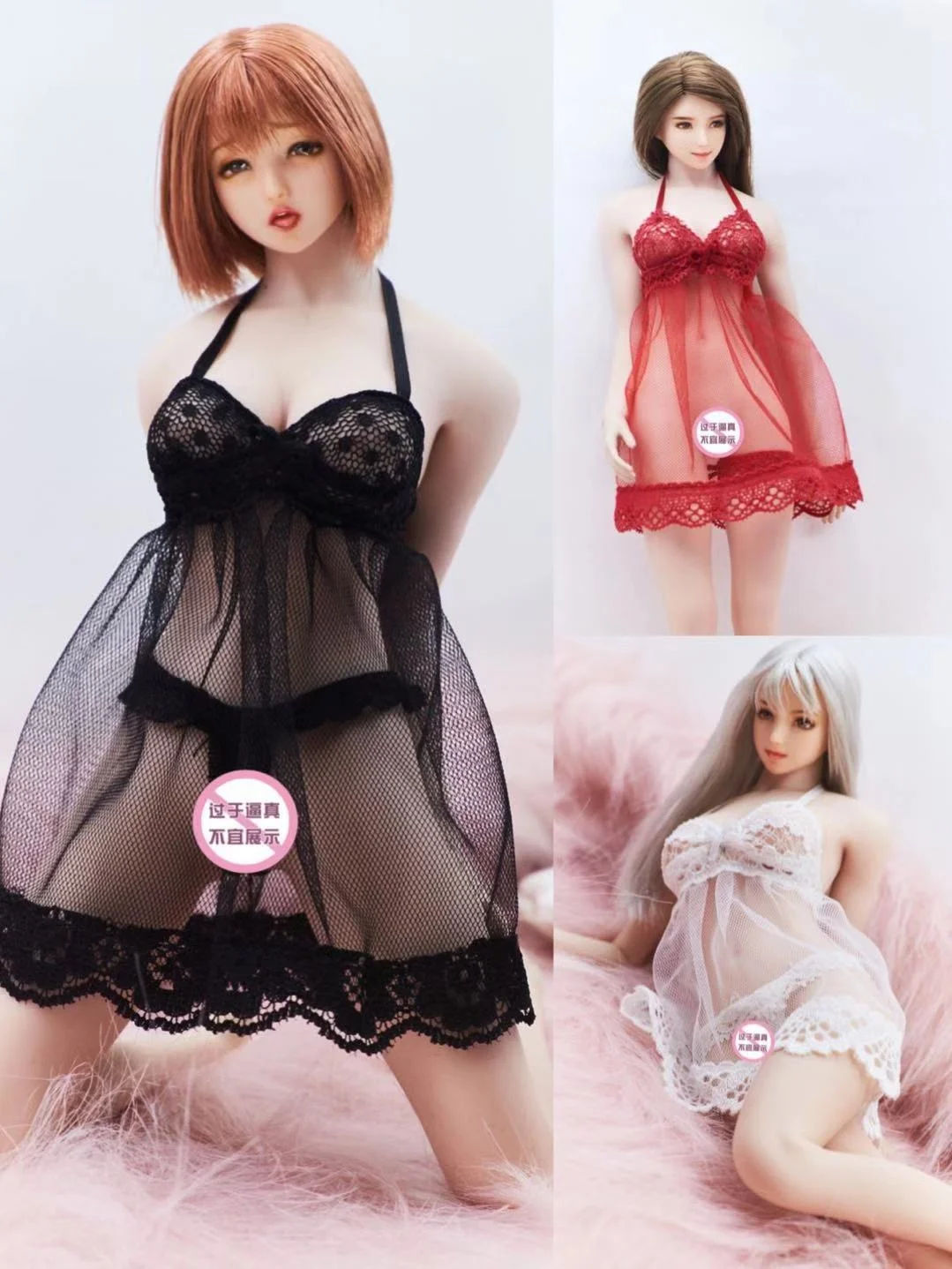 

1:6 Hanging Neck Lace Nightdress Model 12'' Figure Accessories