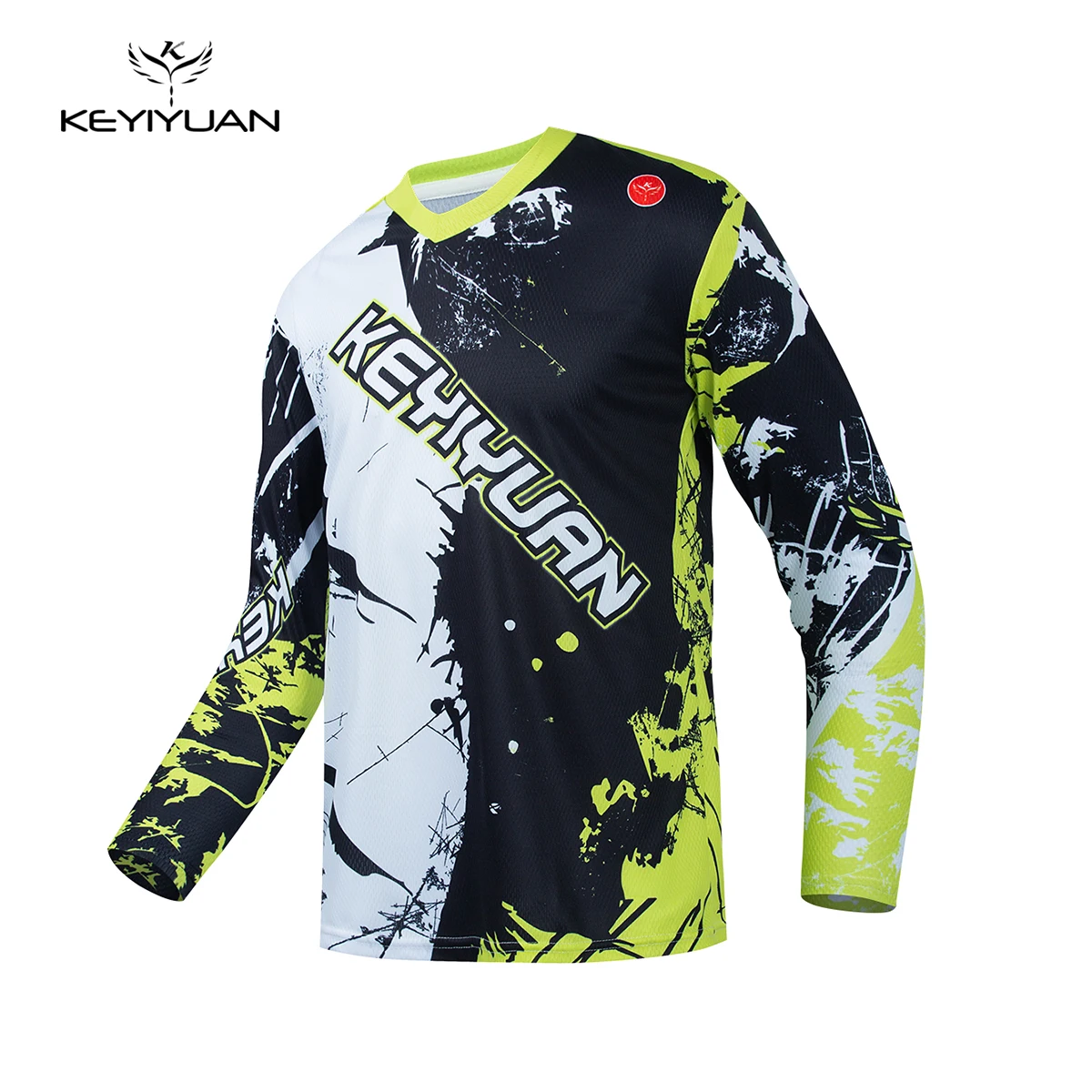 

KEYIYUAN 2023 Men Long Sleeve Downhill Shirt Moto Mtb Motocross Jersey Bicycle T-Shirt Bike Cycling Tops Maillot Velo