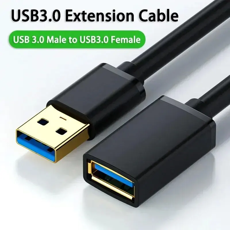 USB3.0 Extension Cable for Smart TV PS4 Xbox One SSD USB to USB Cable Extender Data Cord Mini USB3.0 xtension Cable