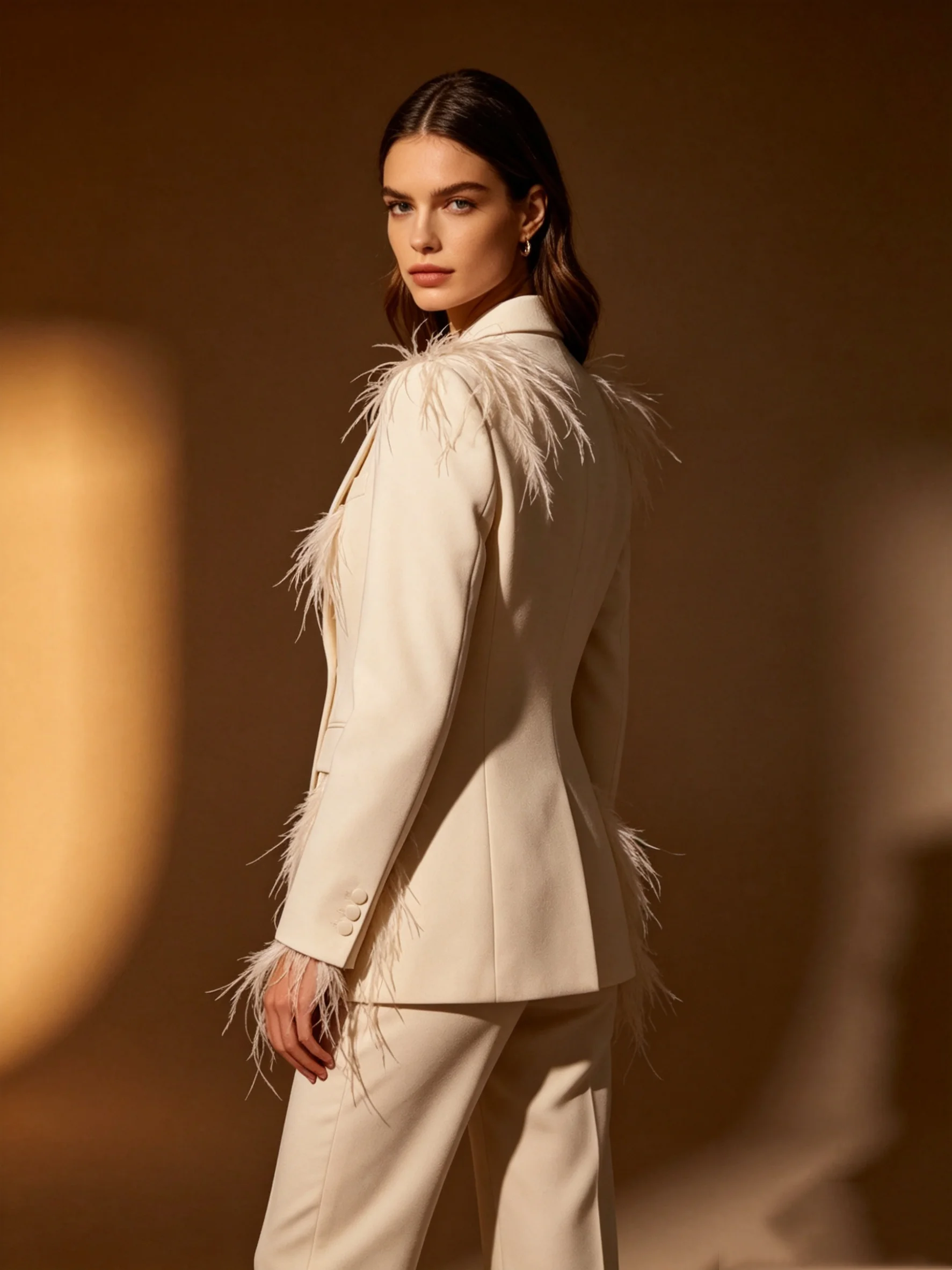 

Роскошный женский костюм из 2 предметов: пиджак и брюки, весенний, хлопковый, для офиса, на заказ, для гостей на свадьбу