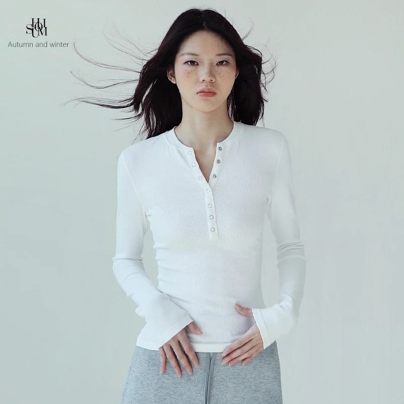 

Белая трикотажная футболка American Sle Long Sve, женская весна-лето, облегающая внутренняя одежда Base irt Top Street Sle Pure C...