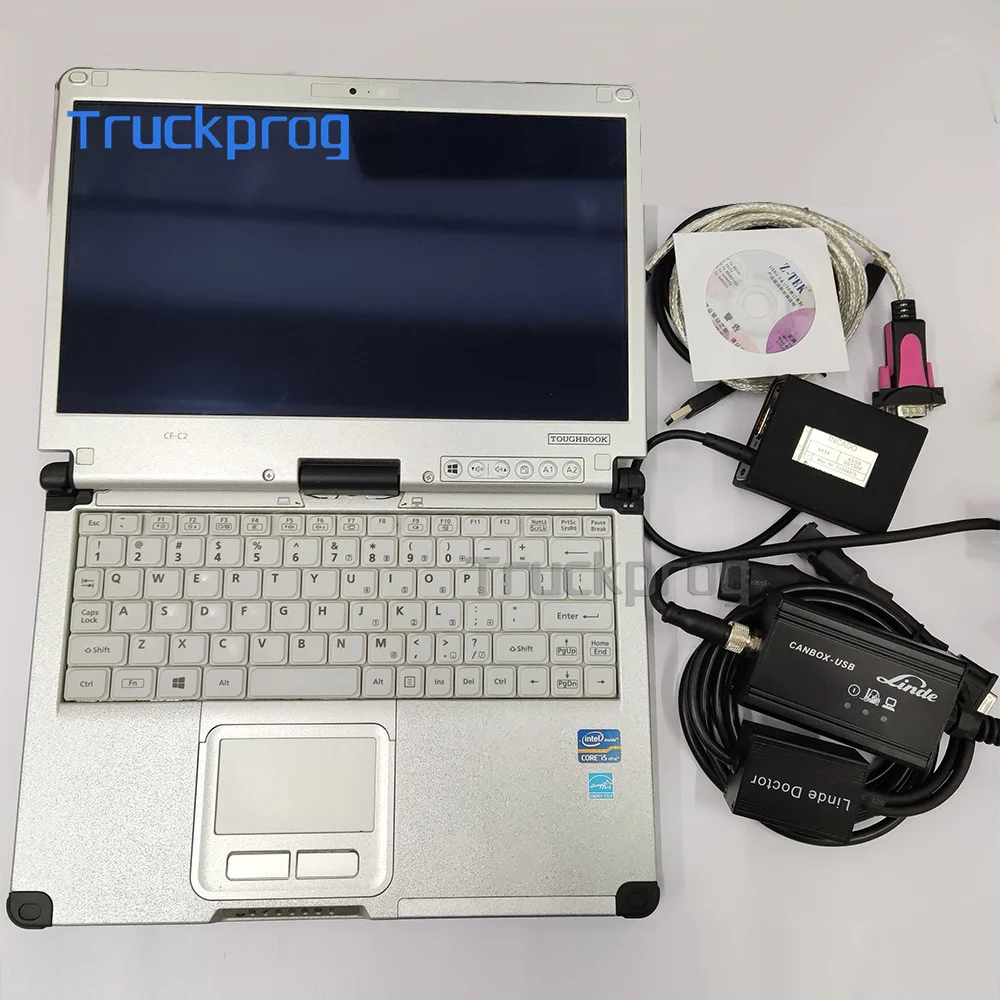 C2 Laptop Forklift Diagnostic Tool Linde Pathfinder LSG Canbox Doctor Jungheinrich Judit4 JETI Diagnostic Cable Judit Incado Box