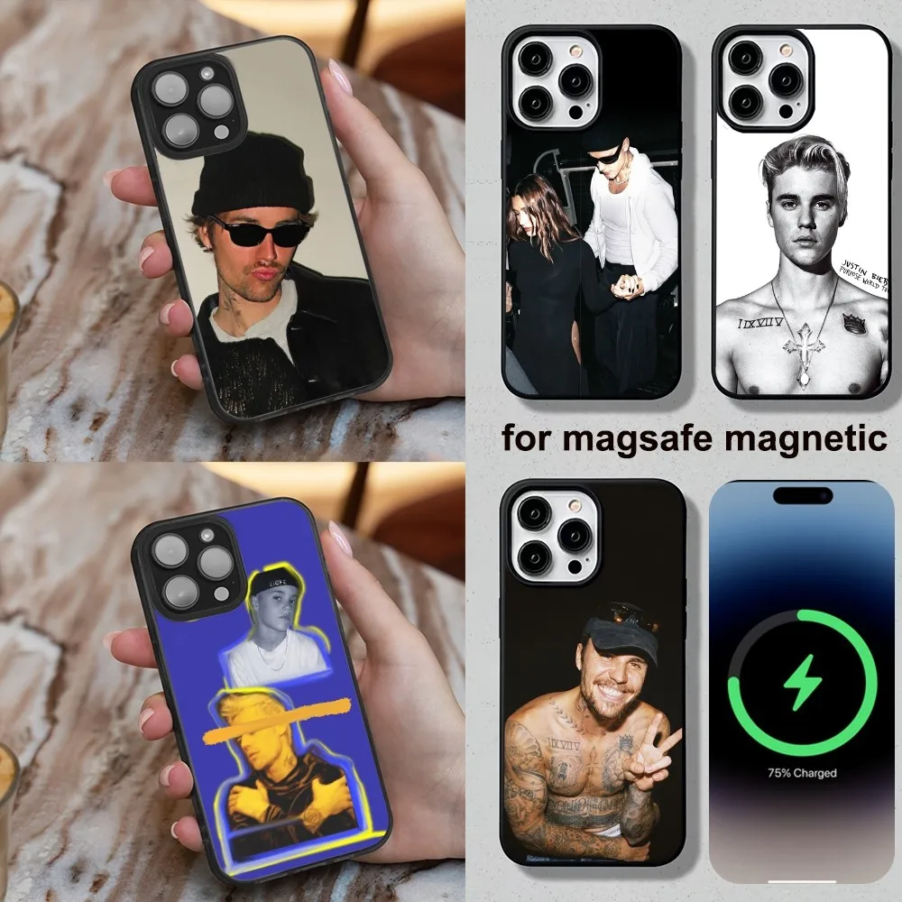 

Justin Singer B-Bieber Phone Case For iPhone 16,15,14,13,12,11,Plus,Pro,Max,Mini Soft Magesafe Magnetic Wireless Charge
