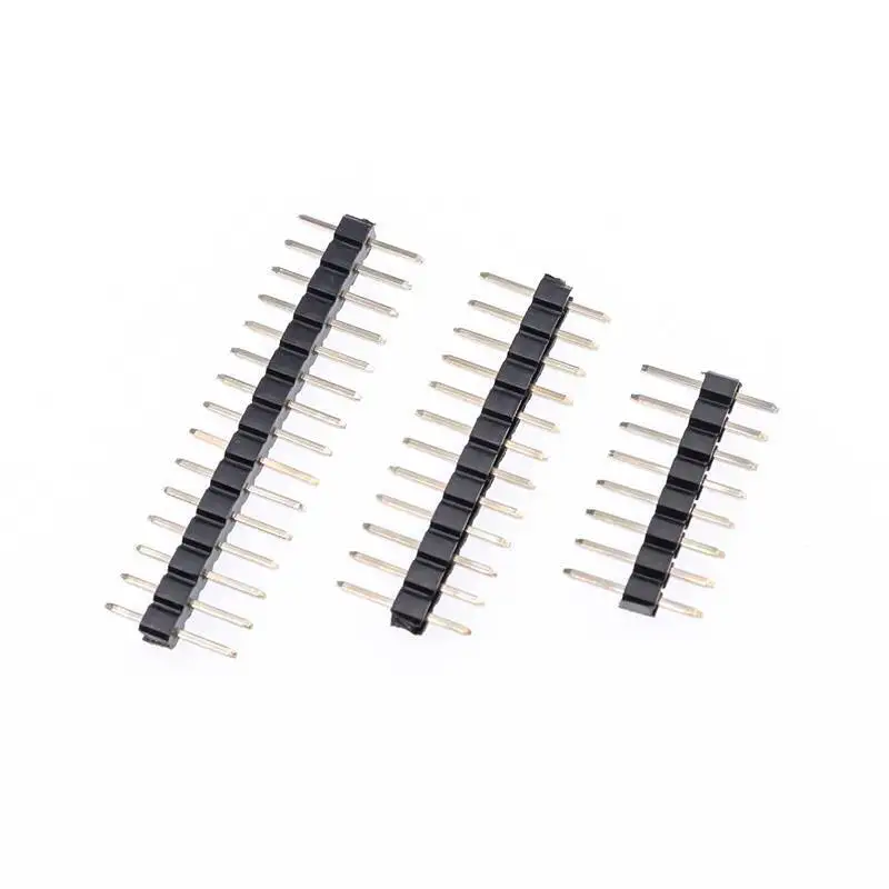 20 Stück 2,0 mm Einreihiger Gerader Stiftleisten-Stecker 1*2P 3P 4P 5P 6P 7P 8P 10P 20P 40P Kupfer – Detail 2