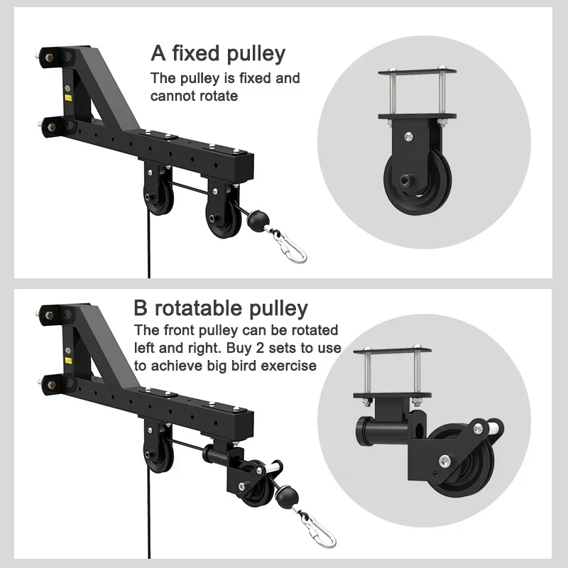 Wall High Pull-down Trainer Rotating Pulley Design Exercises Back Muscles Down Press Fitness Equipment High And Low Pull