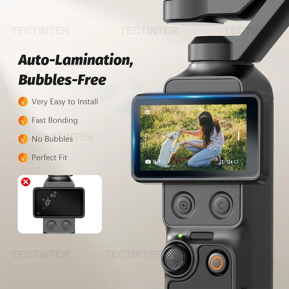 Tempered Glass Film For DJI OSMO Pocket4 Pro Screen+Lens Protector 9H Hardness Protective Film For DJI Pocket 4 Pro Accessories
