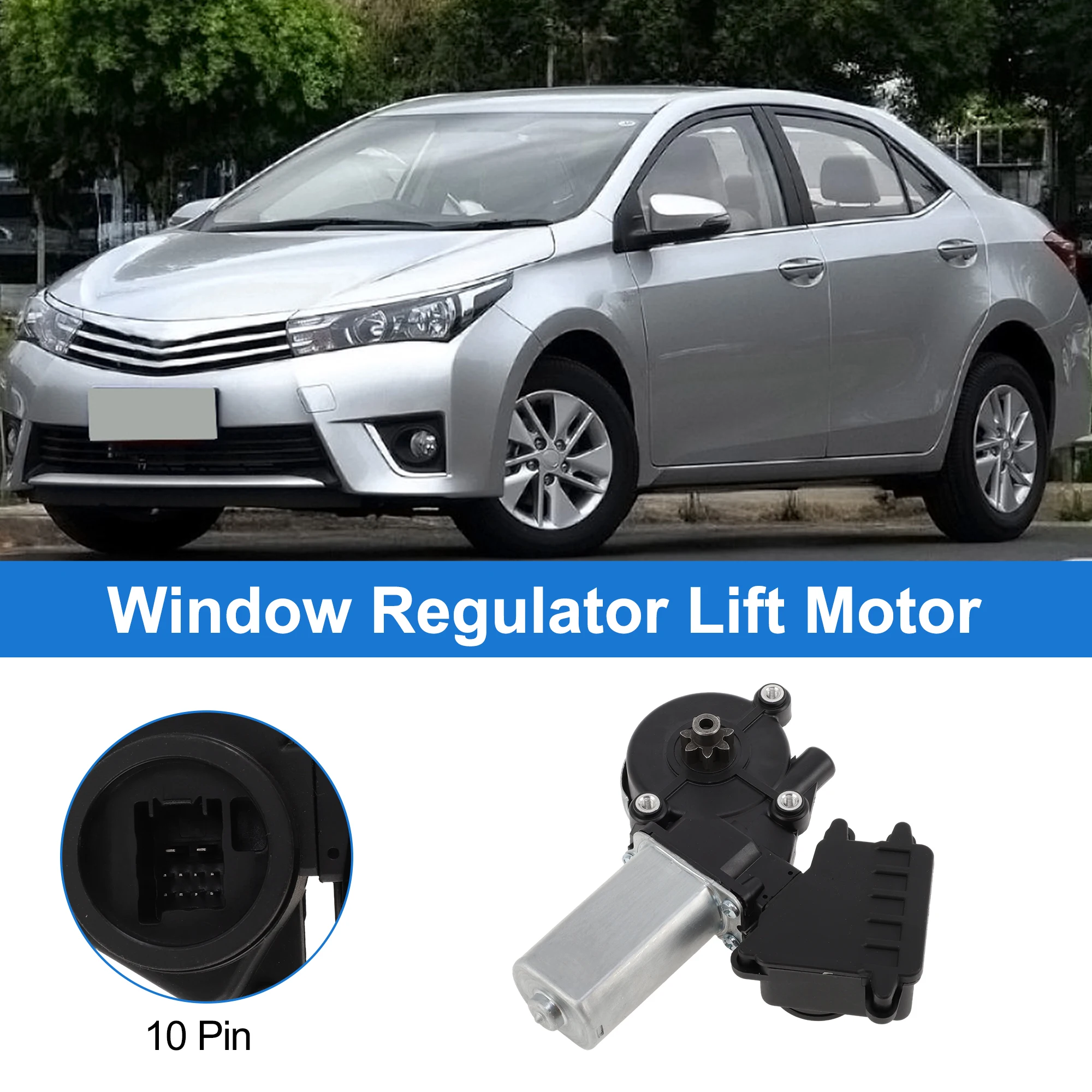 UXCELL Power Window Regulator Lift Motor for Toyota Corolla 2007-2014