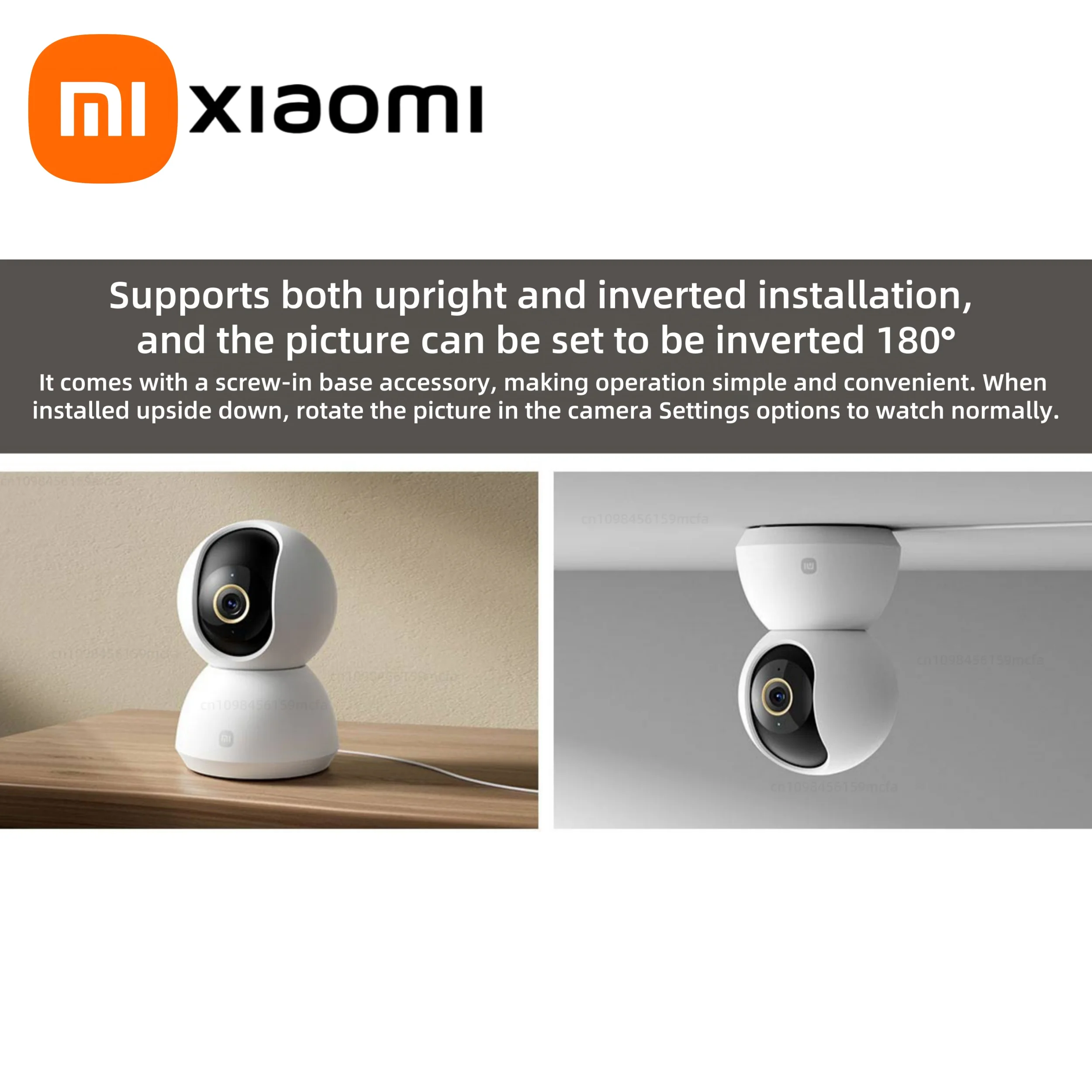 Xiaomi 360° Smart Home Security Camera Mi PTZ 2K Webcam 1296P 3 Megapixel AI Human Detection Night Vision Webcam Work With Miji