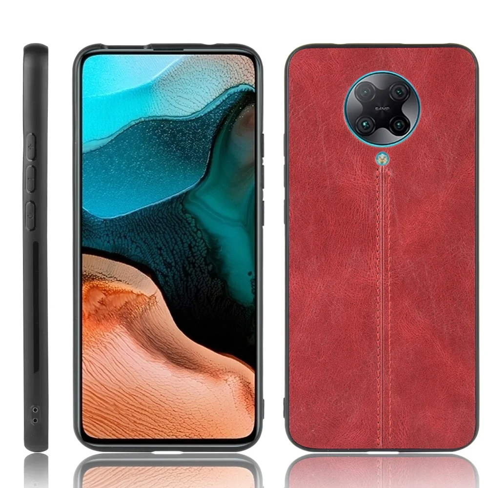 For Xiaomi Redmi K30 Pro Zoom K30Pro Case Suture Calfskin Soft Edge PU Leather Hard Phone Cover For Xiaomi Redmi K30 Pro Case