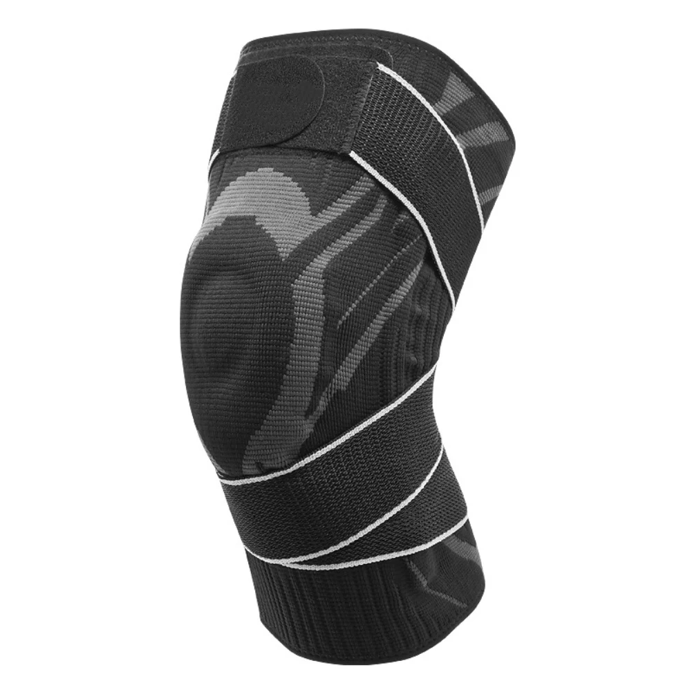 Breathable Knee Compression Knee Protection Silicone Knee Protection Adjustable Strap System High-impact Sports Suitable