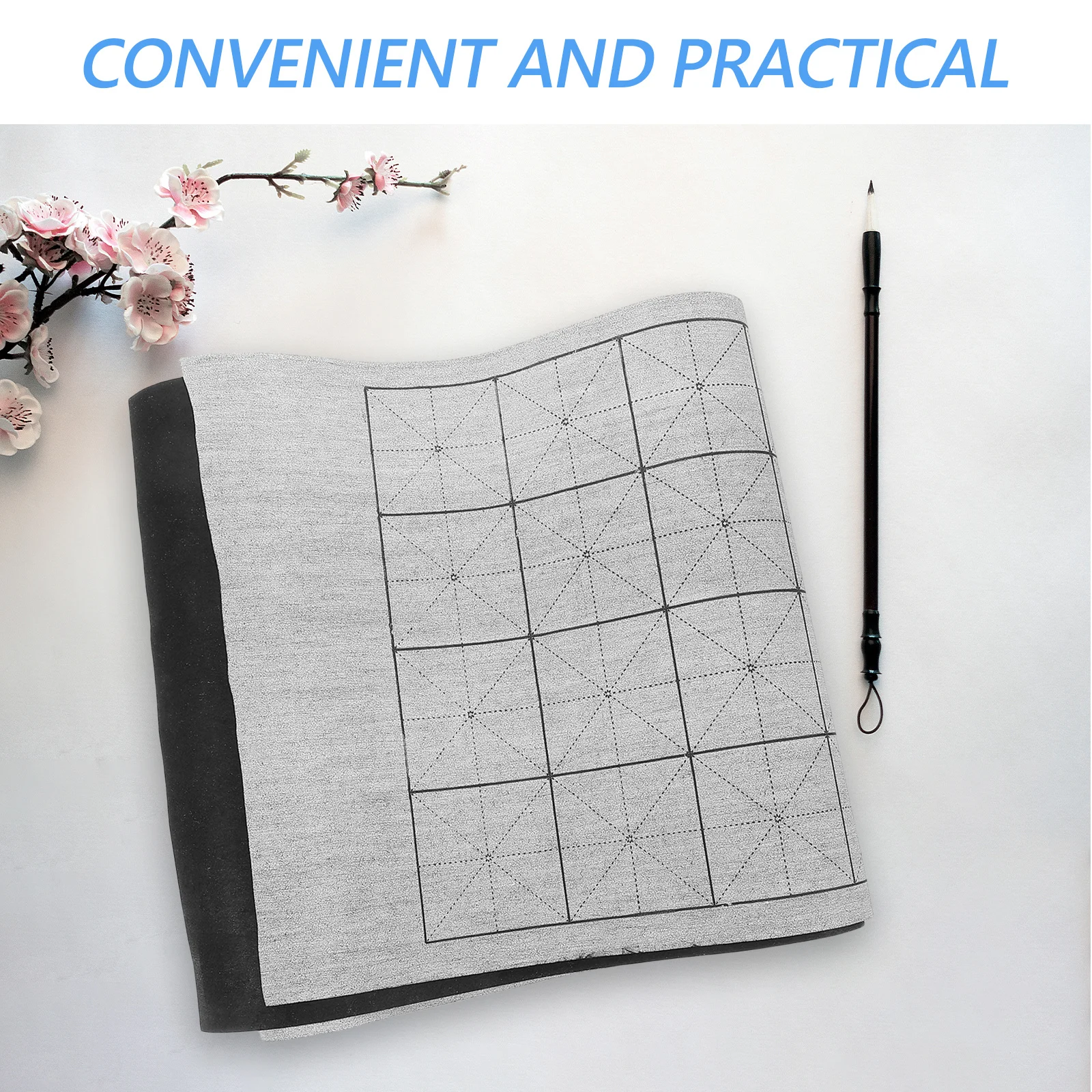 再利用可能な中国の書道布、初心者や学生向けの水筆練習マット、伝統的な書道学習練習用