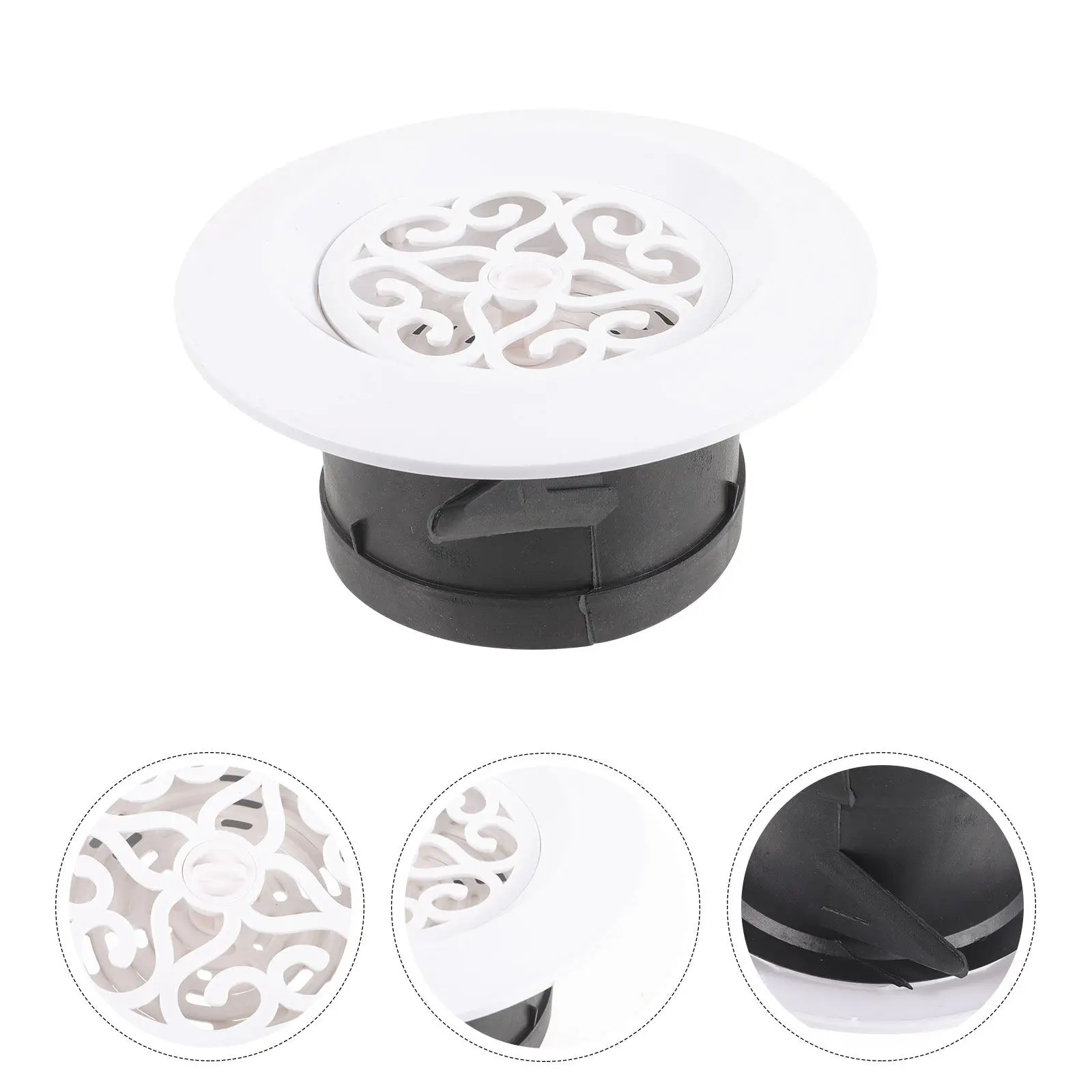 100Mm Round Air Vent Louver Cover Adjustable Airflow Home Office Ventilation Exhaust Port Fresh Air System Outlet Vent
