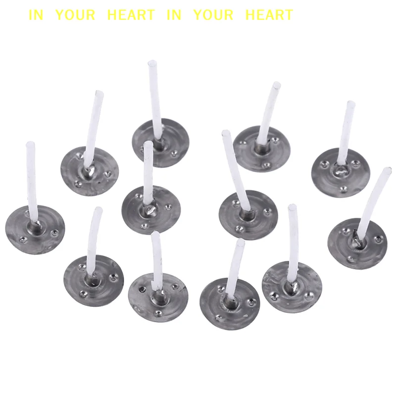 【X】100Pcs Candles Mold Wick Tabs Eco-Friendly Candle Sustainer Making pure cotton