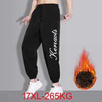 Plus Size 6XL 8XL 16XL 17XL Winter Warm Fleece Pants Men Thick Casual Thermal Sweatpants Male Trousers  Men Joggers Large 265KG