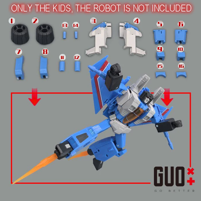 

Набор для модернизации фигурок Transformation SS86 Thundercracker: аксессуары и запчасти для улучшения (подарок для мальчика)