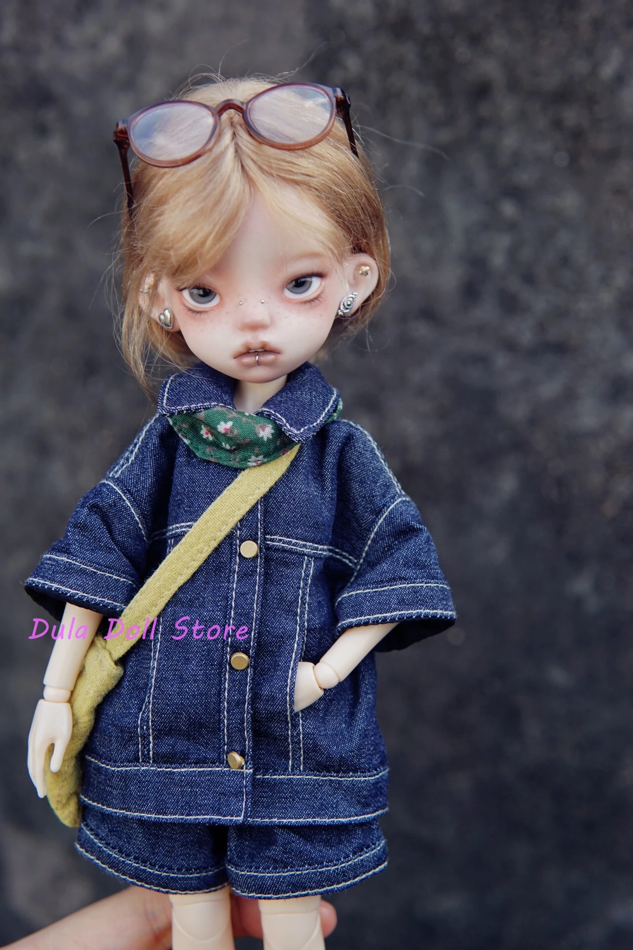 デュラ人形の服ドレスブルーカウボーイスーツブライス ob24 ob22 アゾンリカちゃん ICY JerryB 1/6 Bjd 人形アクセサリー