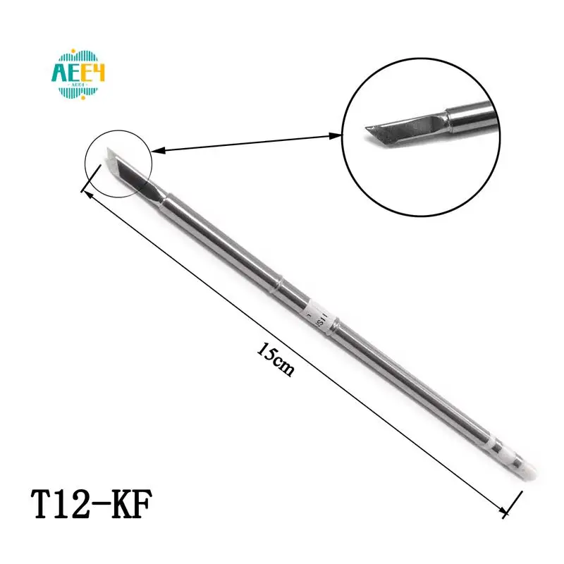 

AEE4-3Pcs T12 Series Iron Tip T12-K KU KF For HAKKO Solder Iron Tips Soldering Welding Stings