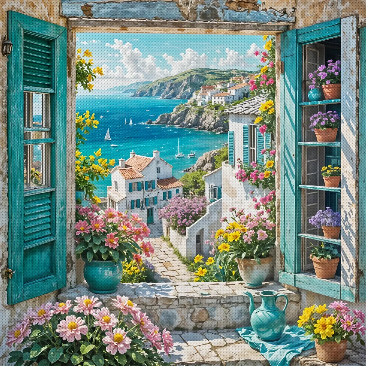 yZ[zthJGRȎ 11CT vgiz[NXXeb`LbgA[g 40x40cm