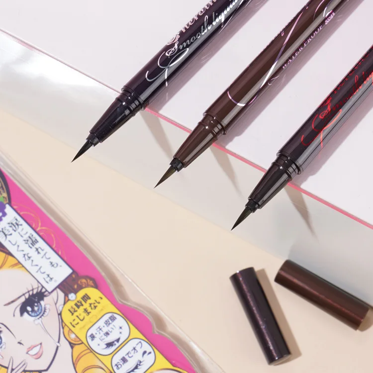 Delineador de Ojos de Secado Rápido YUNCHi 3s, Delineador Líquido Ultrafino de 0.1 mm, Lápiz de Maquillaje de Ojos Marrón de Larga Duración
