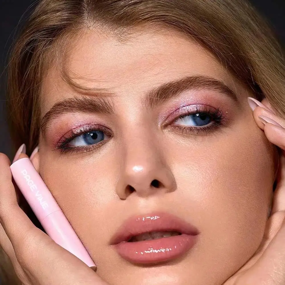 Sombra de gelatina vegana misturável, iluminador leve e brilhante, brilho de cristal, maquiagem de marca própria