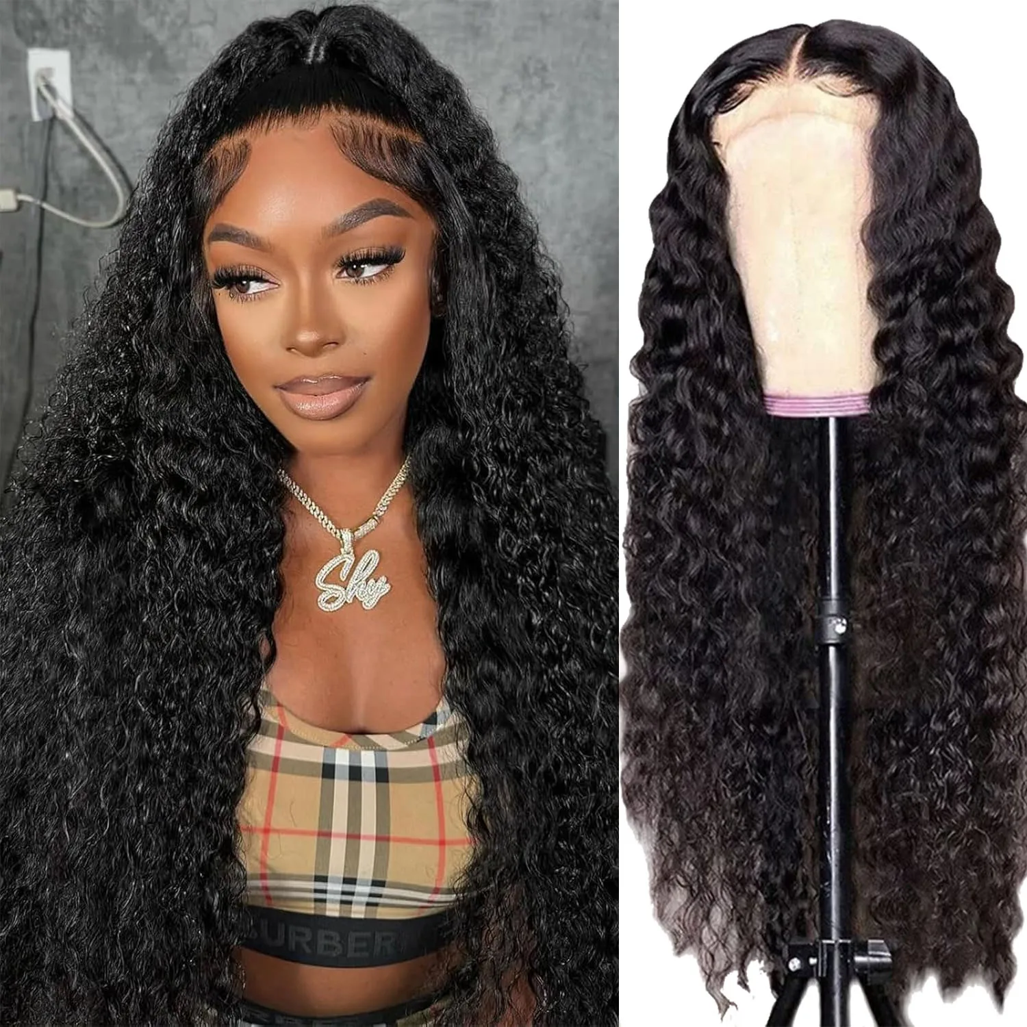 

13x4 360 Deep Wave Lace Frontal Wig Curly 30 40 Inch Lace Front Human Hair Wigs 13x6 Hd Pre Plucked For Women Lace Frontal Wigs