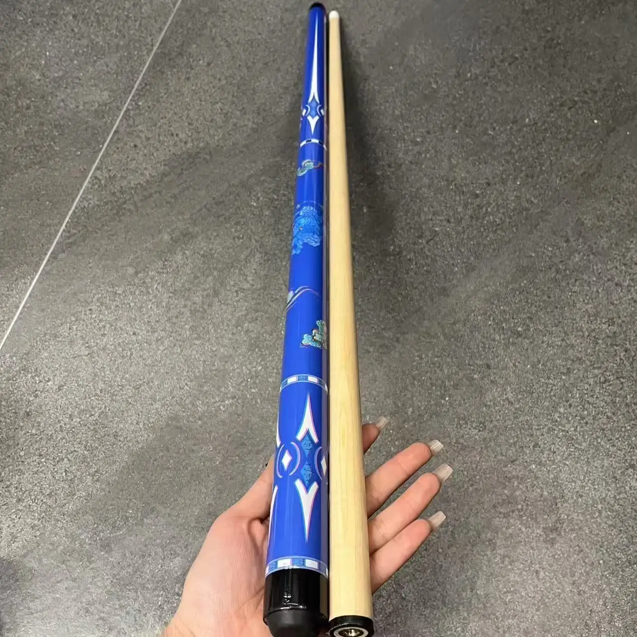 

1/2 Pool Cue 13MM Tip 19OZ, A-Grade Maple Wood Hand-Polished for Perfect Straightness Finished with a High-Gloss Piano Lacquer