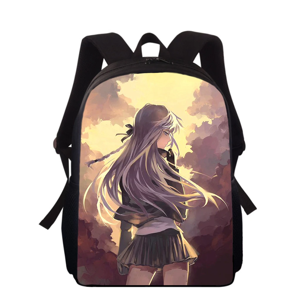 Danganronpa Kirigiri Kyouko 16 "zaino per bambini con stampa 3D borse per la scuola primaria per ragazzi e ragazze zaino per studenti borse per libri scolastici