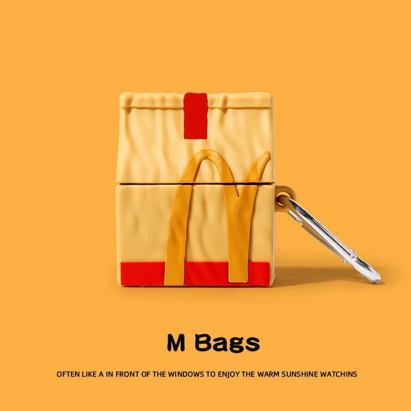 Чехол для AirPods 4, креативный чехол для наушников с 3D закусками, сахарными напитками для AirPods Pro 1, 2, 3, силиконовый чехол с рисунком для AirPods Pro 3