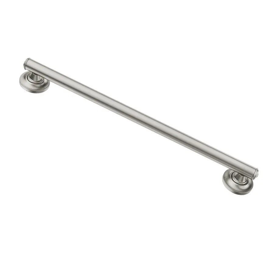 

LR8724D1GBN Bathroom Safety 24Inch Designer Bathroom Grab Bar with Curled Grip, Brushed Nickel