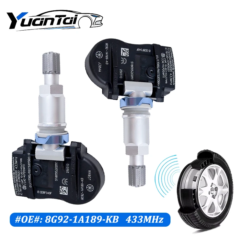 

Tire Pressure Monitor Sensor for 2008-2015 Ford Galaxy (WA6) S-MAX (CJ/WA6) 1.6 1.8 2.0 433MHz TPMS 8G92-1A189-KB 8G921A189KB