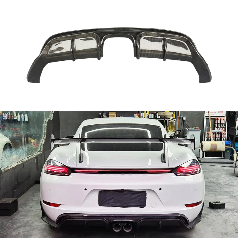 

Restomod Body Kits2016-2024 Car Modification Upgrade Carbon Fiber Rear Lip Carbon Fiber Rear Bumper For 718