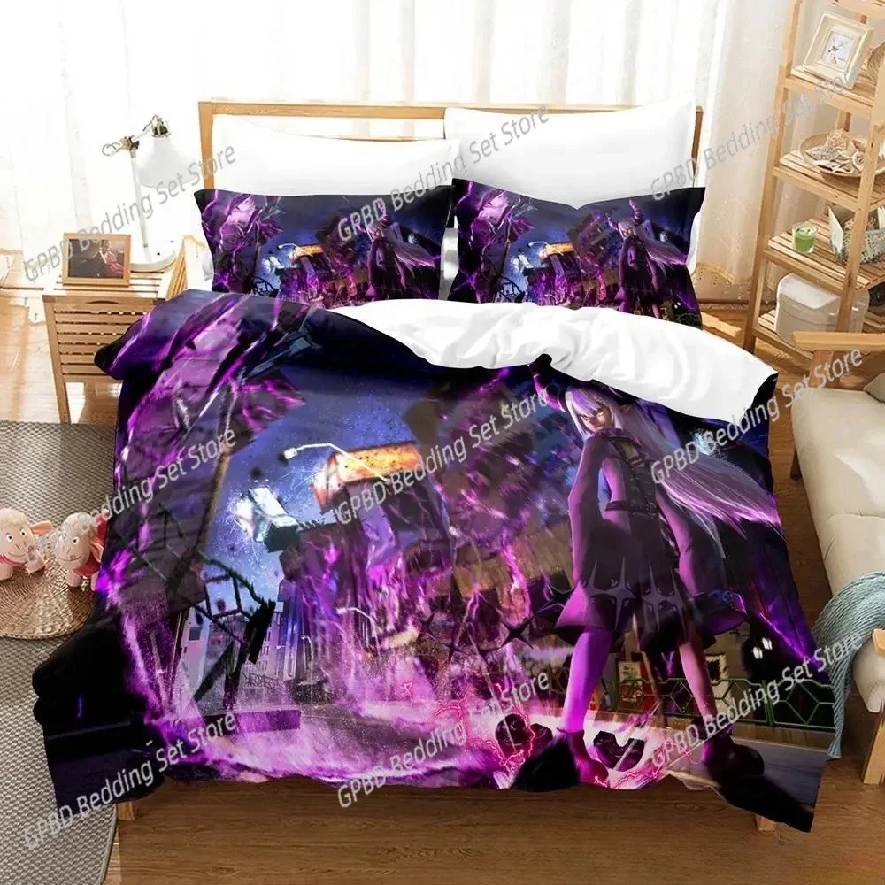 Anime Kawaii Girl La+Darknesss 3D Bedding Set Duvet Cover Pillowcases Single Twin Full Queen King Home Decor Quilt Boys Gift
