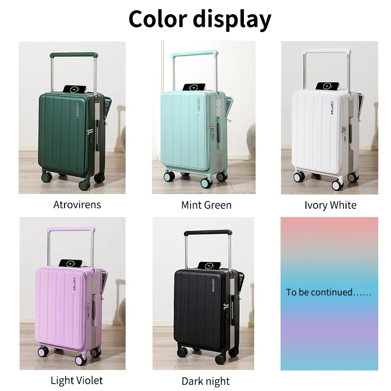 LIGHTGO suitcase traveling bags travel luggage set middle large size carry-ons suitcases trolley cabin laggege bag hand 20/24/28